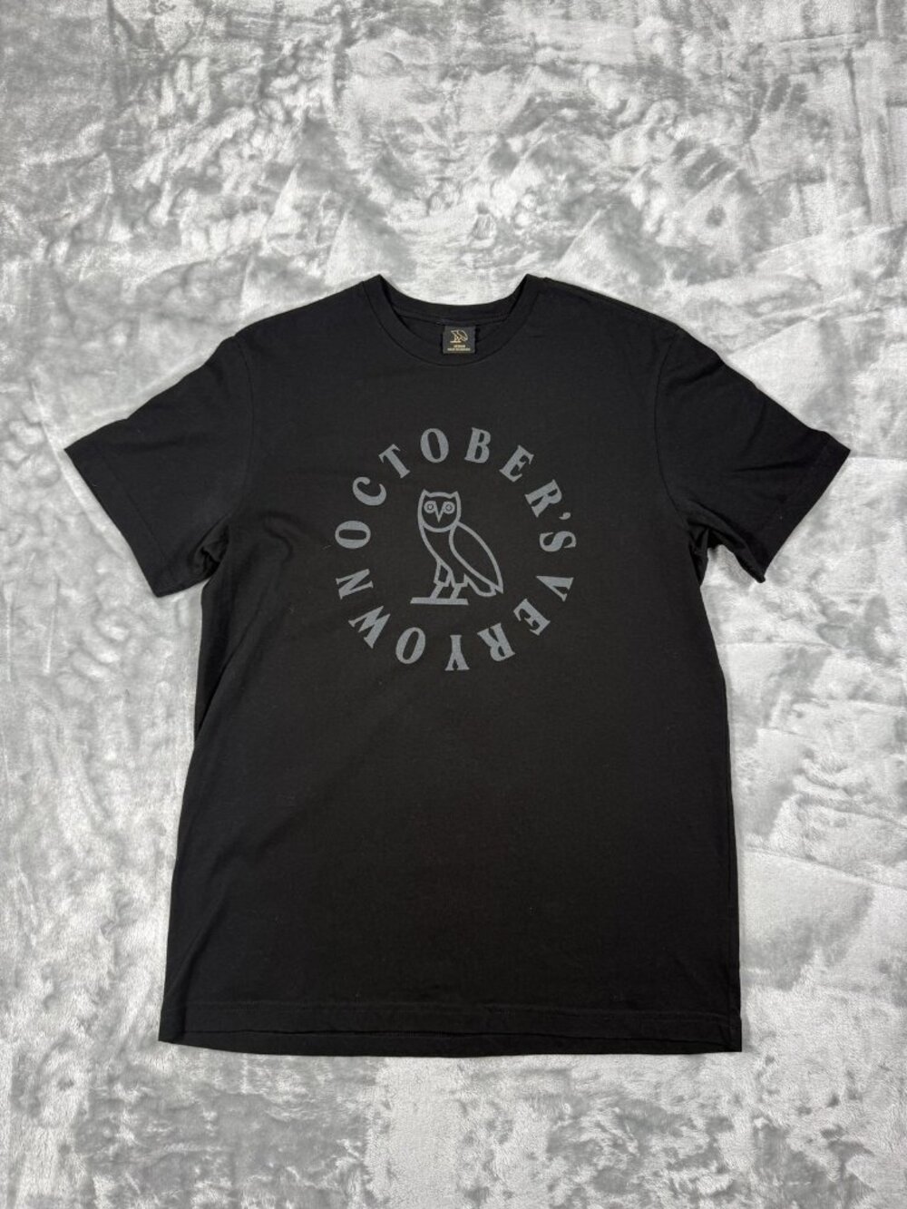 October's Very Own Shirt Men's Medium Black Owl Logo Graphic Tee OVO Streetwear